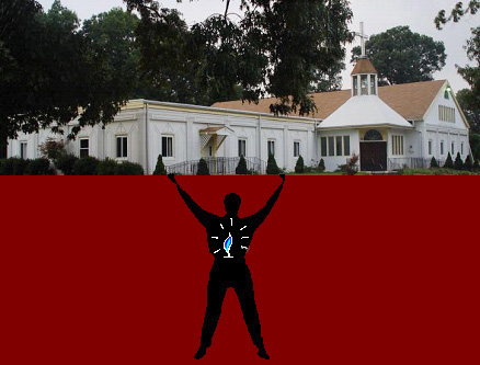 Man Uplifting Church